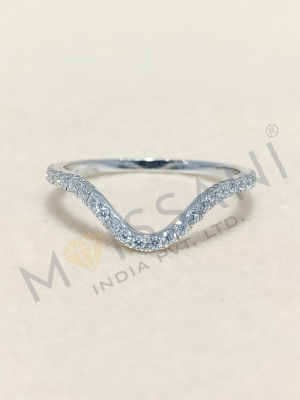 Moissanite Ring, Man Made diamond Ring
