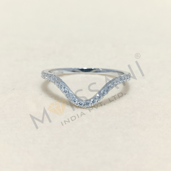 Moissanite Ring, Man Made diamond Ring