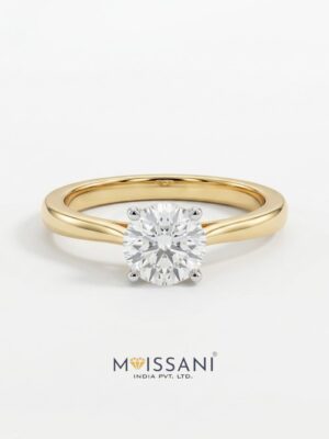 Lab Grown Diamond Solitaire Round Shape Ring- LG0031