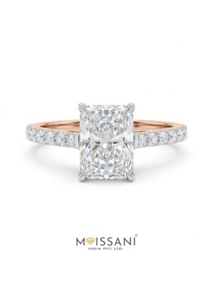 Lab Grown Diamond Solitaire Radiant Shape Ring- LG0111