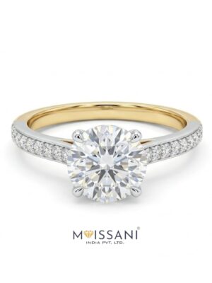 Lab Grown Diamond Solitaire Round Shape Ring- LG0137
