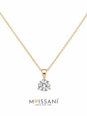 Lab-Grown Diamond Round Shape Pendant - LPT0010