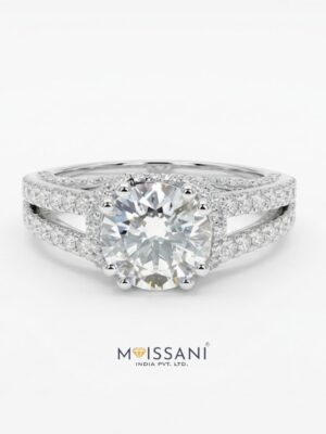 Lab Grown Diamond Round Shape Ring- LG0162