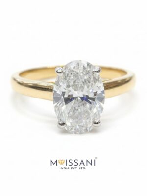 Lab Grown Diamond Oval Shape Ring- LG0156