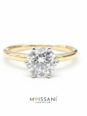 Lab Grown Diamond Round Shape Ring- LG0202