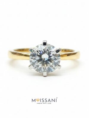 Lab Grown Diamond Round Shape Ring- LG0211