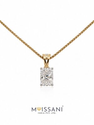 Lab Grown Diamond Radiant Shape Pendant-LPT0018