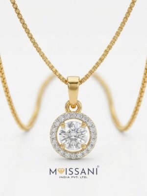 Lab-Grown Diamond Round Shape Pendant - LPT0020