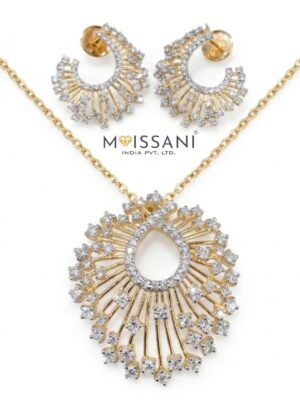 Lab-Grown Diamond Fancy Pendant Set - LPT0013