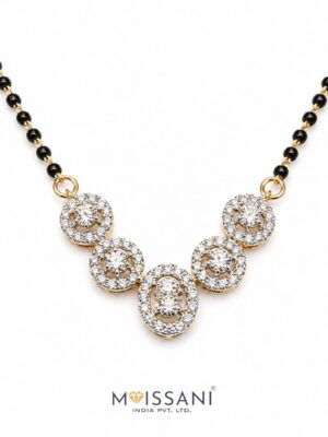 Lab-Grown Diamond Oval And Round Shape Mangal Sutra's - LMS0014