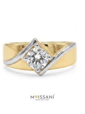 Lab Grown Diamond Round Shape Men's Ring- LMR0012