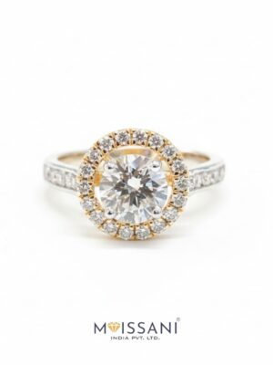 Lab Grown Diamond Round With Halo Ring- LG0234