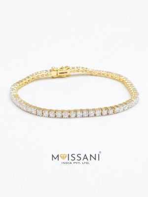 Lab Grown Diamond Round Shape Bracelet-LBL0008