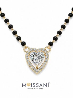Lab-Grown Diamond Heart Shape Mangal Sutra's - LMS0020