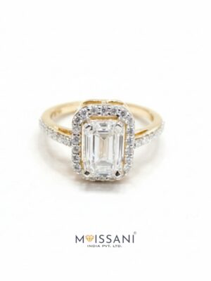 Lab Grown Diamond Emerald Shape Ring- LG0307