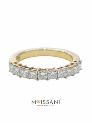 Lab Grown Diamond Princess Shape Band- LG0331