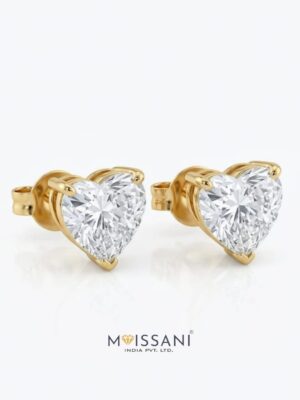 Lab-Grown Diamond Heart Shape Earring - LE0119