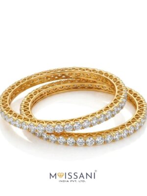 Lab Grown Diamond Round Shape Bangles - LBG0004