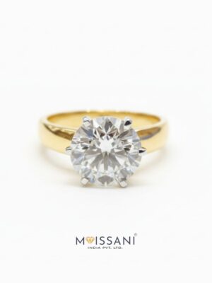 Lab Grown Diamond Round Shape Ring- LG0013