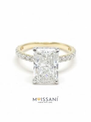 Lab Grown Diamond Radiant Shape Ring- LG0356