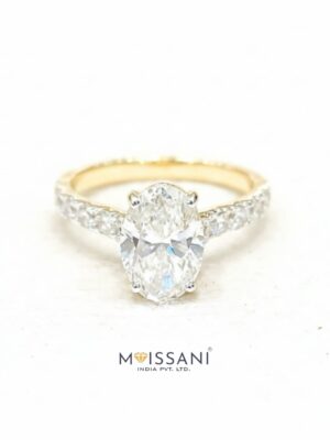 Lab Grown Diamond Oval Shape Ring- LG0308