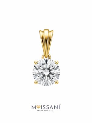 Lab-Grown Diamond Round Shape Pendant - LPT0080