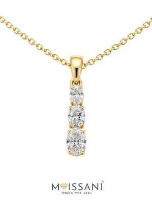 Lab-Grown Diamond Oval Shape Pendant - LPT0062