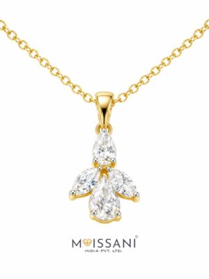 Lab-Grown Diamond Marquise and Pear Shape Pendant - LPT0072