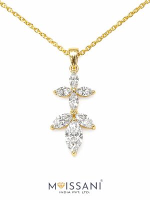 Lab-Grown Diamond Marquise Shape Pendant - LPT0071