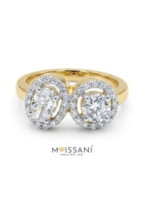 Lab-Grown Diamond Oval & Round shape Ring - NR0014