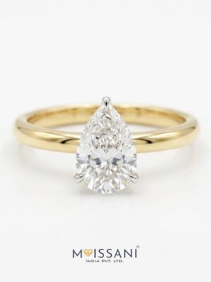 Lab-Grown Diamond Pear shape Ring - NR0012