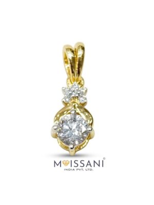 Lab-Grown Diamond Round Shape Pendant - NP0007