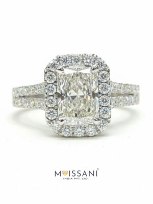 Lab Grown Diamond Radiant Shape Ring- LG0374