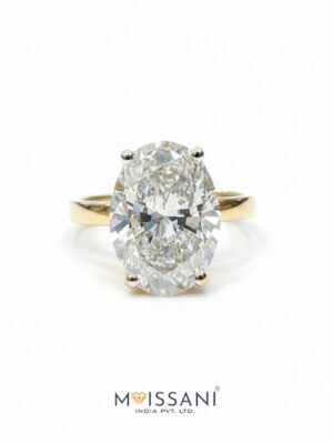 Lab Grown Diamond Oval Shape Ring- LG0376