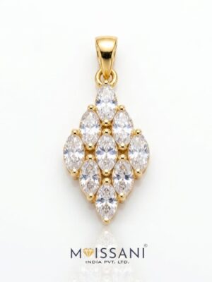 Lab-Grown Diamond Marquise Shape Pendant - LPT0084