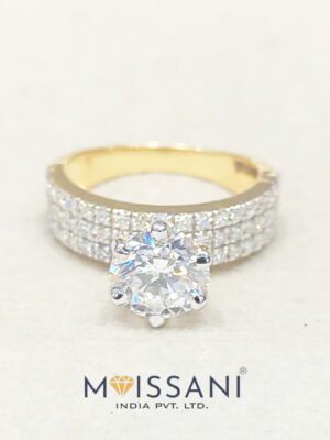 Lab Grown Diamond Round Shape Ring- LGO382