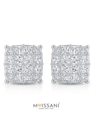 Lab-Grown Diamond Princess Shape Earring - NE0020
