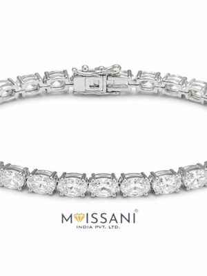 Lab Grown Diamond Oval Shape Bracelet-LBL0017