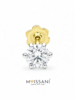 0.36ct Lab Grown Diamond Round Shape Nose Pin - LNS0001