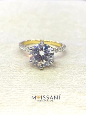 Lab Grown Diamond Round Shape Ring- LG0396