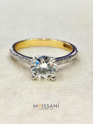Lab Grown Diamond Round Shape Ring- LG0359