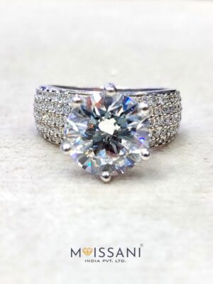 Lab Grown Diamond Round Shape Ring- LG0375