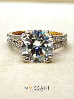 Lab Grown Diamond Round Shape Ring- LG0398
