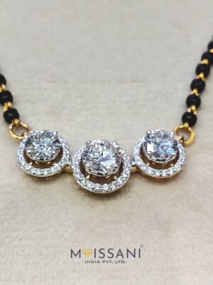 Lab-Grown Diamond Round Shape Mangal Sutra's -LMS0021