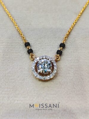 Lab-Grown Diamond Round Shape Mangal Sutra's -LMS0016