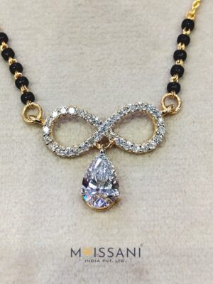 Lab-Grown Diamond Pear Shape Mangal Sutra's -LMS0023