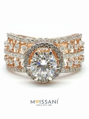 Lab Grown Diamond Round Shape Ring- LG0395