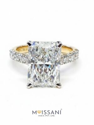 Lab Grown Diamond Radiant Shape Ring- LG0384