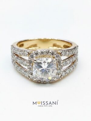 Lab Grown Diamond Cushion Shape Ring- LG0392