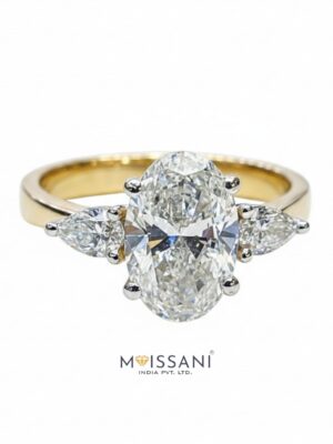 Lab Grown Diamond Oval Shape Ring- LG0040